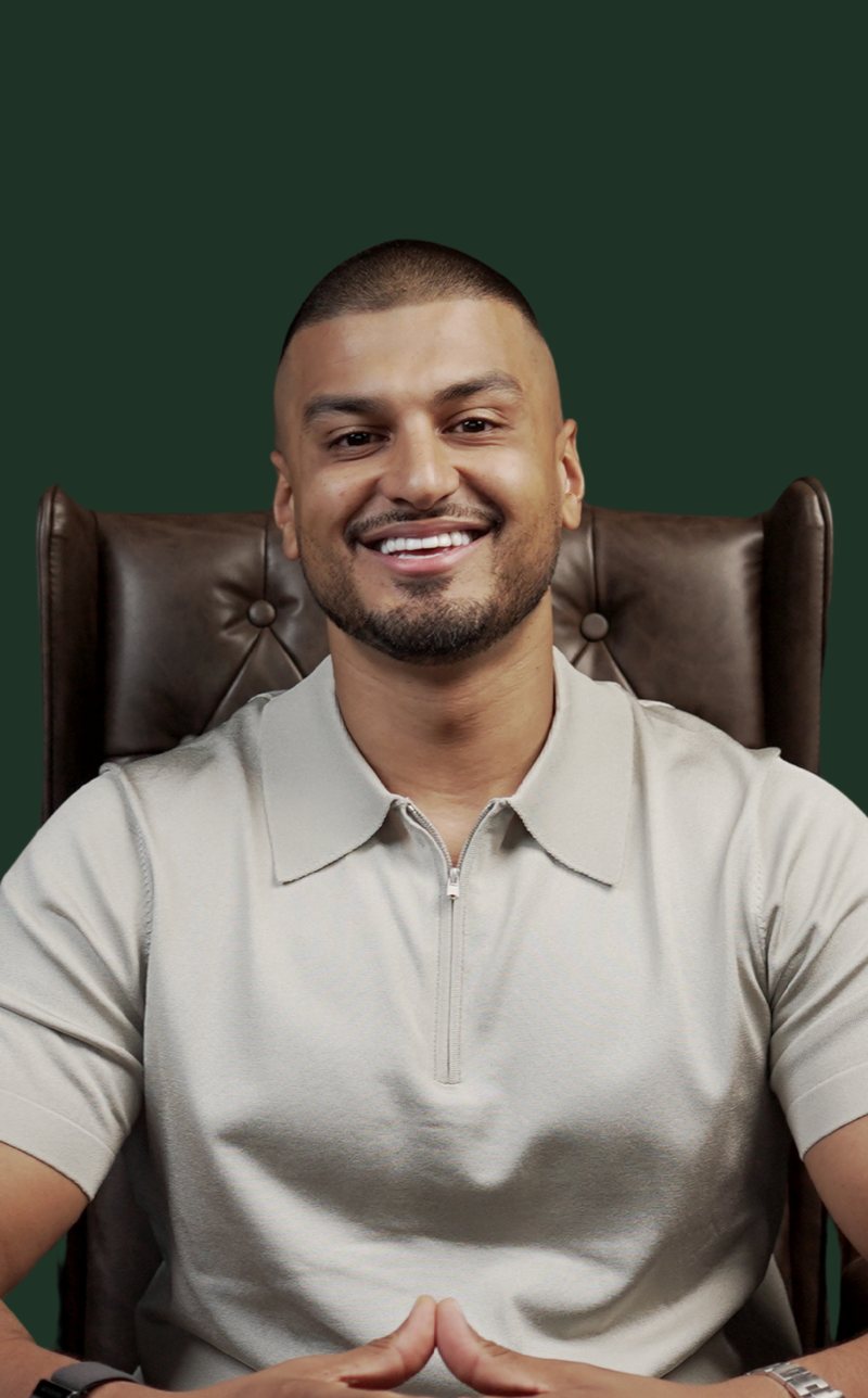 Portret van Amir Ali Raja